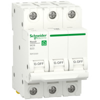 Автоматичний вимикач 6kA 3P 20A В, Resi9 Schneider Electric R9F02320