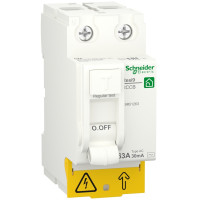 Пристрій захисного відключення 2P 63A 30mA АС, Resi9 Schneider Electric R9R51263