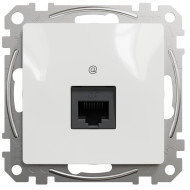 Компьютерная розетка RJ45, кат. 6, неэкранированная UTP, Белый, Sedna Design SDD111461