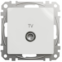 Розетка TV кінцева, 4дБ, Білий, Sedna Design SDD111471