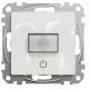 Датчик руху з кнопкою, 160град, 10А-230В, Білий, Sedna Design SDD111504