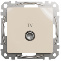 Розетка TV кінцева, 4дБ, Бежевий, Sedna Design SDD112471