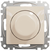 Світлорегулятор поворотний LED, 230В, 100Вт, Бежевий, Sedna Design SDD112502