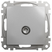 Розетка TV концевая, 4дБ, Алюминий, Sedna Design SDD113471