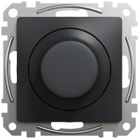 Світлорегулятор поворотний LED, 230В, 100Вт, Чорний, Sedna Design SDD114502