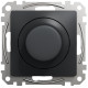 Світлорегулятор поворотний LED, 230В, 100Вт, Чорний, Sedna Design SDD114502