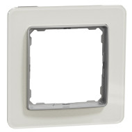 Рамка 1-постова, Біле скло, Sedna Elements SDD360801