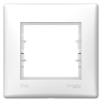 Рамка 1-постовая, IP44, Белая, Sedna SDN5810521