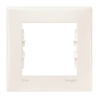 Рамка 1-постова, IP44, Слонова кістка, Sedna SDN5810523