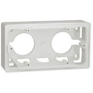 Коробка наружна 2-постова, білий, Unica NEW NU800418